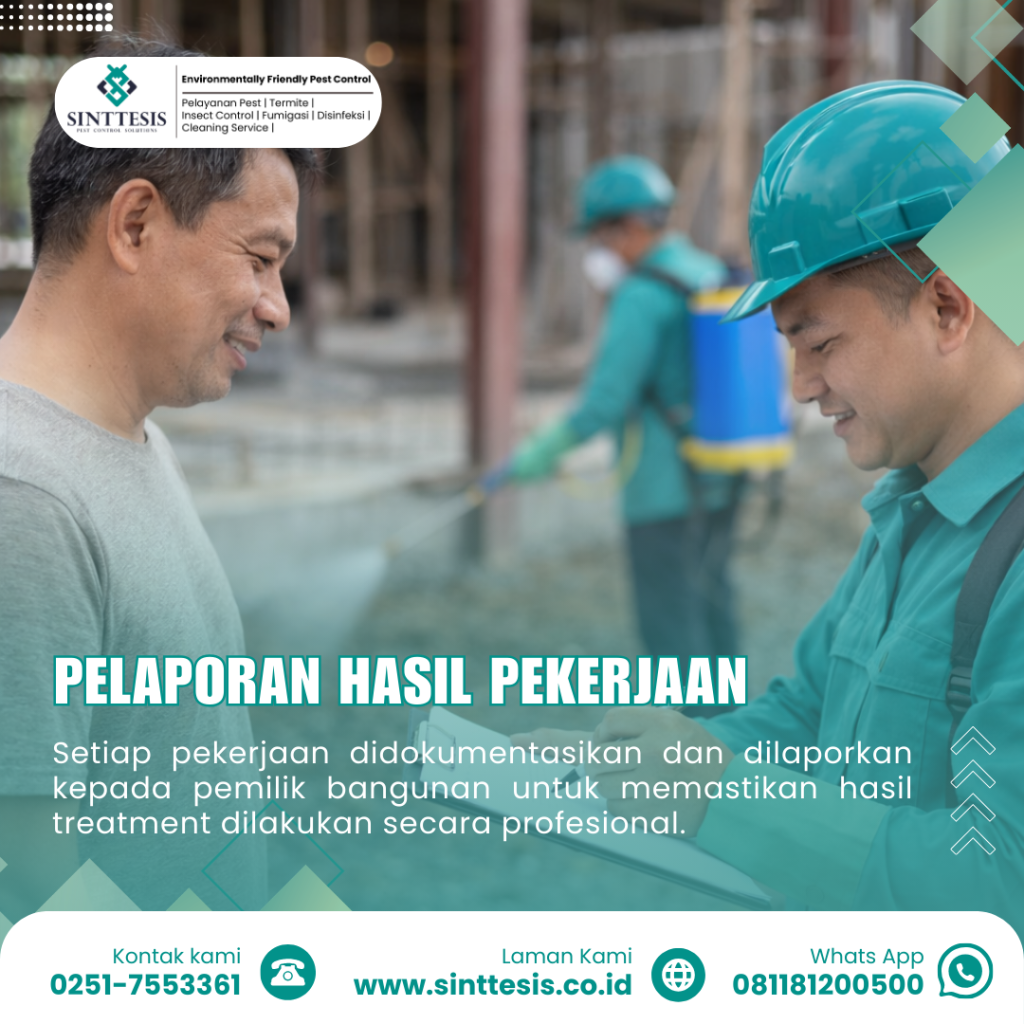 laporan hasil pekerjaan pest control